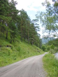 Дорога вдоль реки Куюм